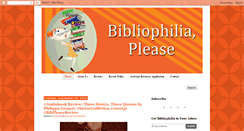 Desktop Screenshot of bibliophiliaplease.com